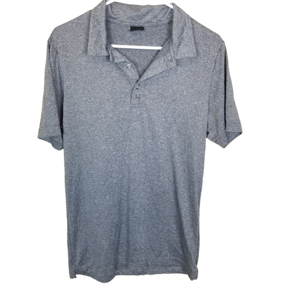 Short Par-4 Mens S Heather Gray Solid Short Sleeve